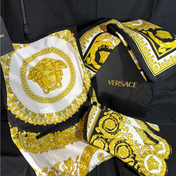 Versace Other - Versace Gold and Black Medusa Kitchen Cook Set Collection w/Gift Box